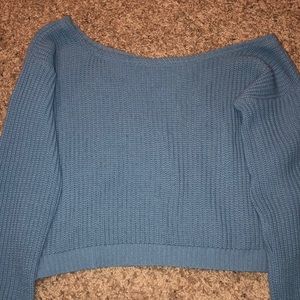 PLT Knitted off the shoulder sweater